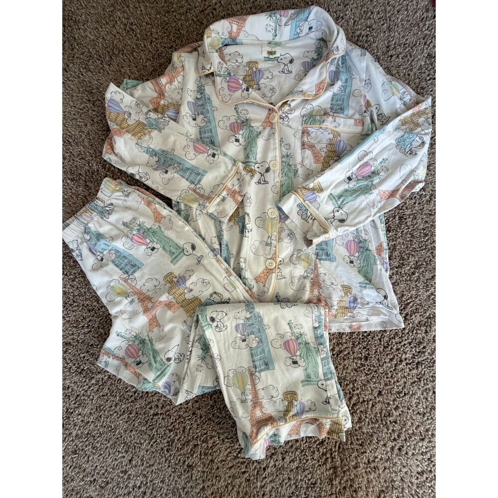 BedHead PJs x Peanuts Long Sleeve Pajama Set – XS